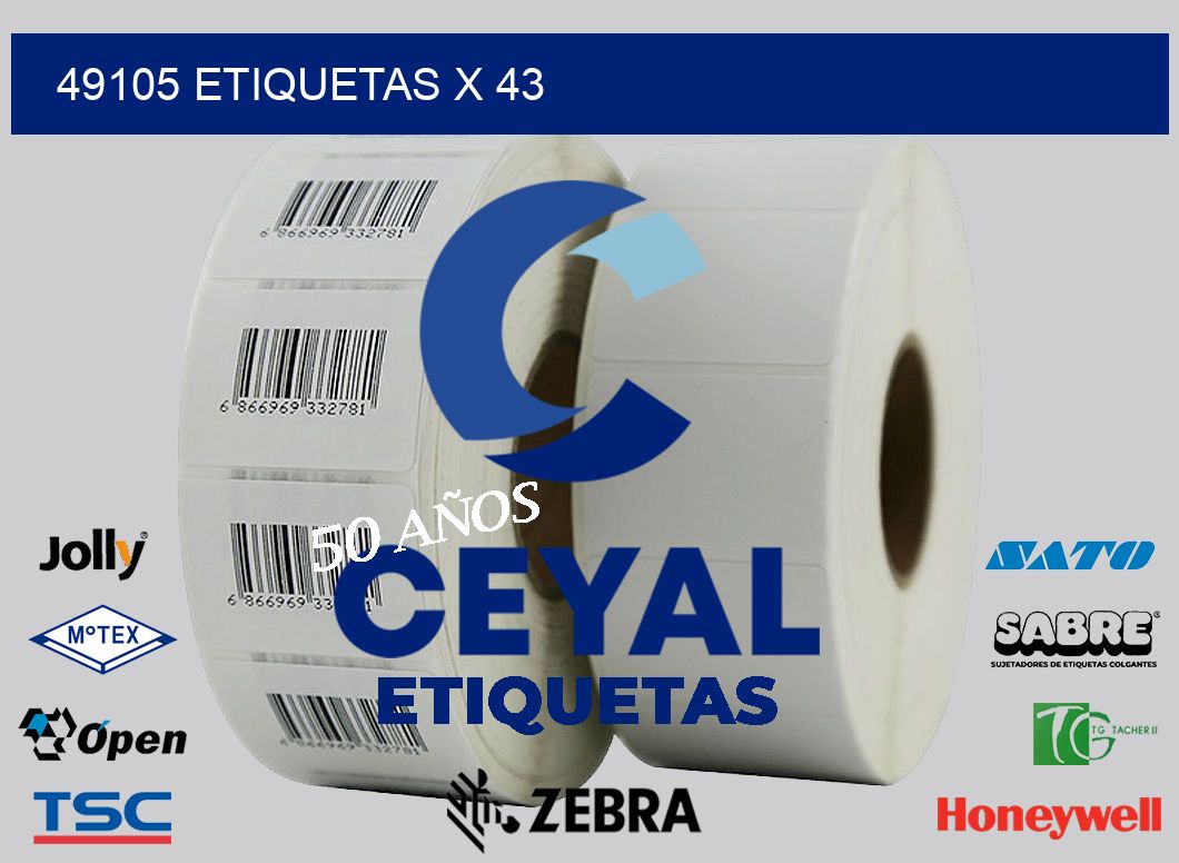 49105 Etiquetas x 43