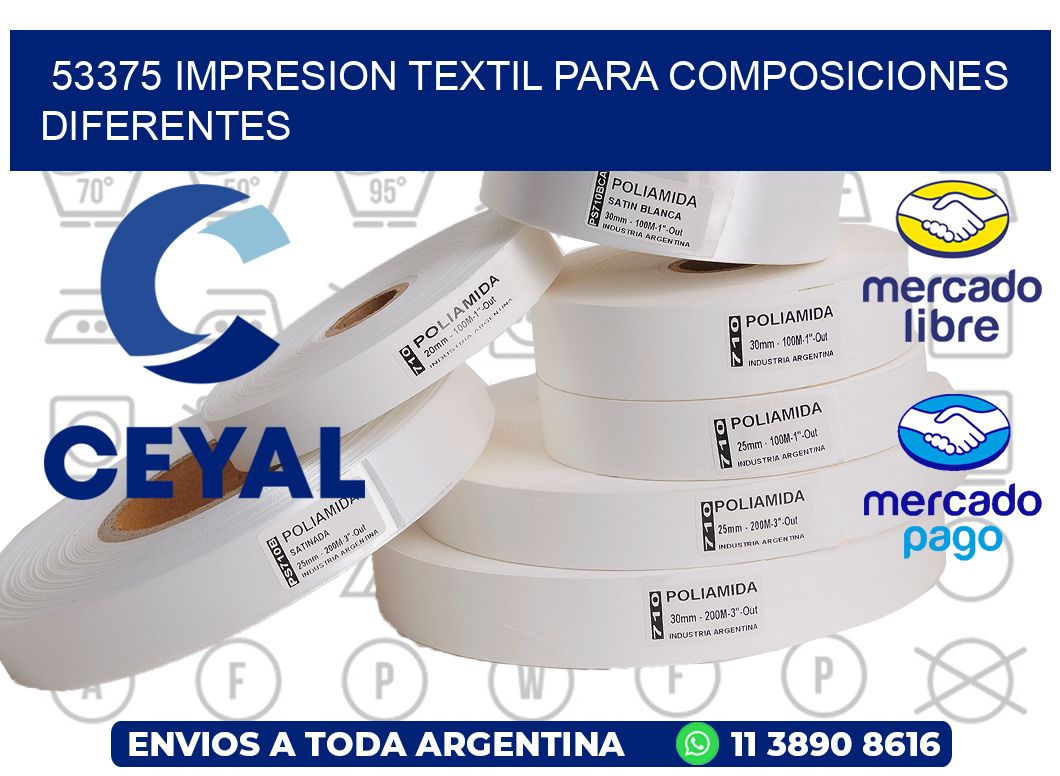 53375 IMPRESION TEXTIL PARA COMPOSICIONES DIFERENTES