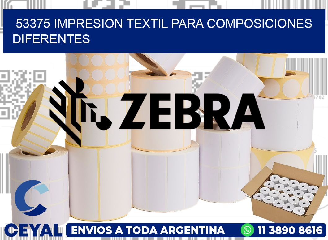 53375 IMPRESION TEXTIL PARA COMPOSICIONES DIFERENTES