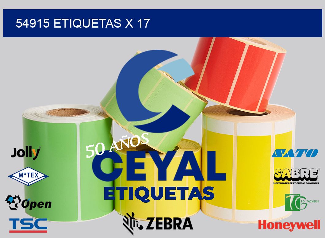 54915 Etiquetas x 17