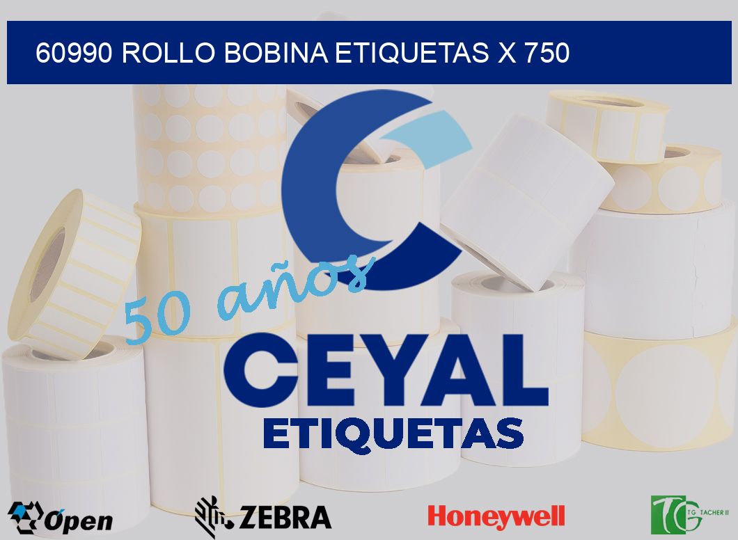 60990 Rollo bobina etiquetas x 750