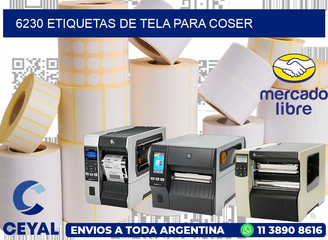 6230 ETIQUETAS DE TELA PARA COSER