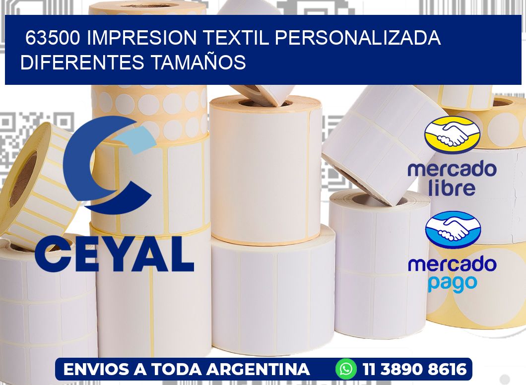 63500 IMPRESION TEXTIL PERSONALIZADA DIFERENTES TAMAÑOS