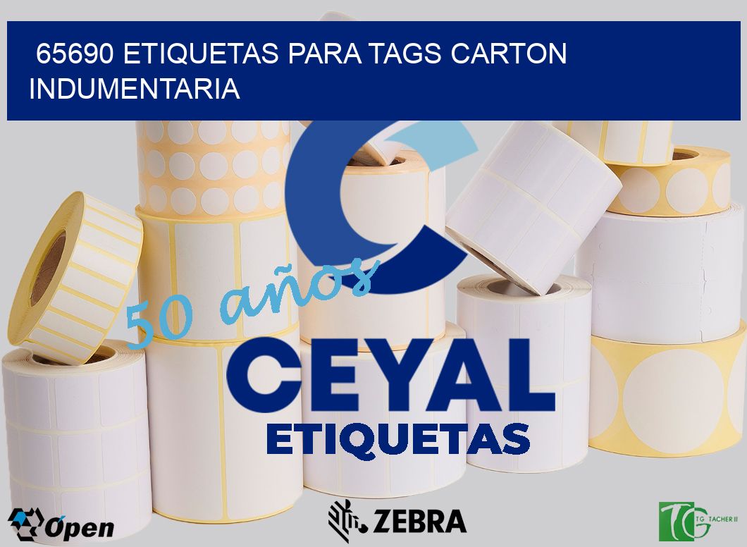 65690 ETIQUETAS PARA TAGS CARTON INDUMENTARIA