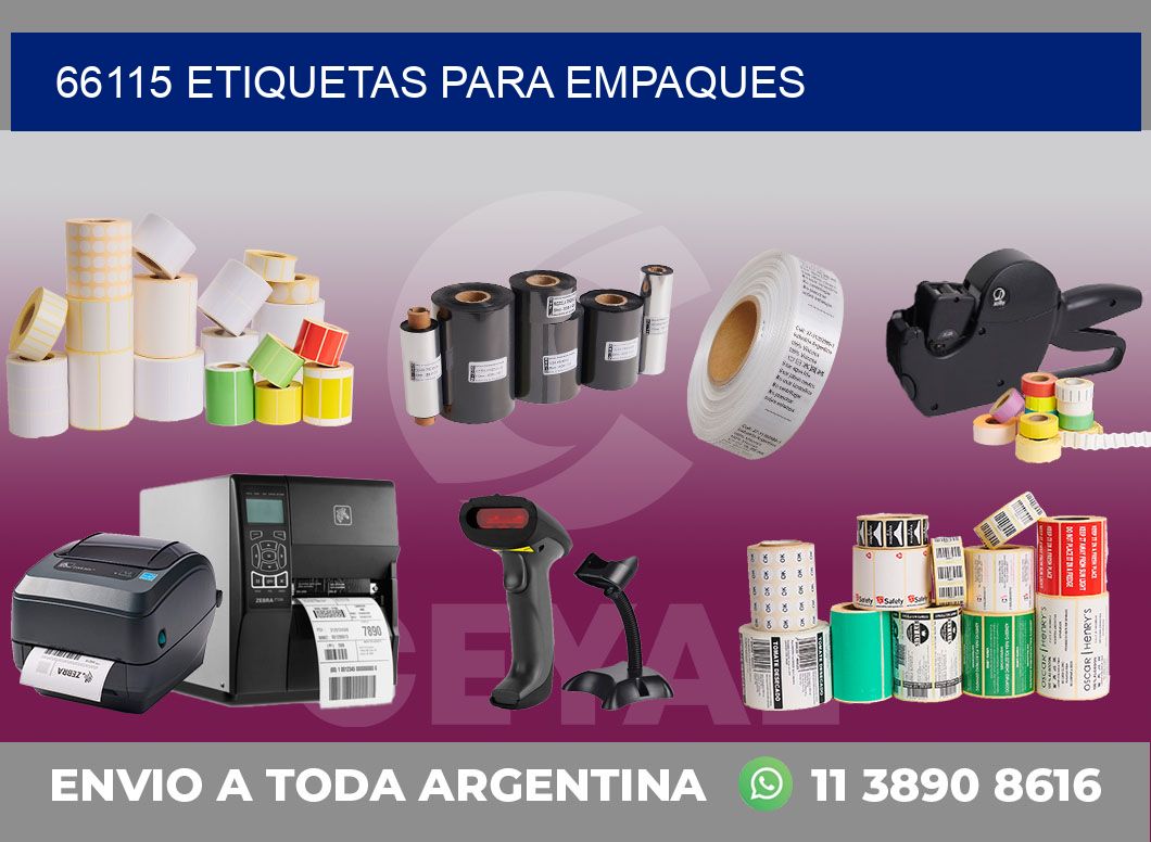 66115 ETIQUETAS PARA EMPAQUES