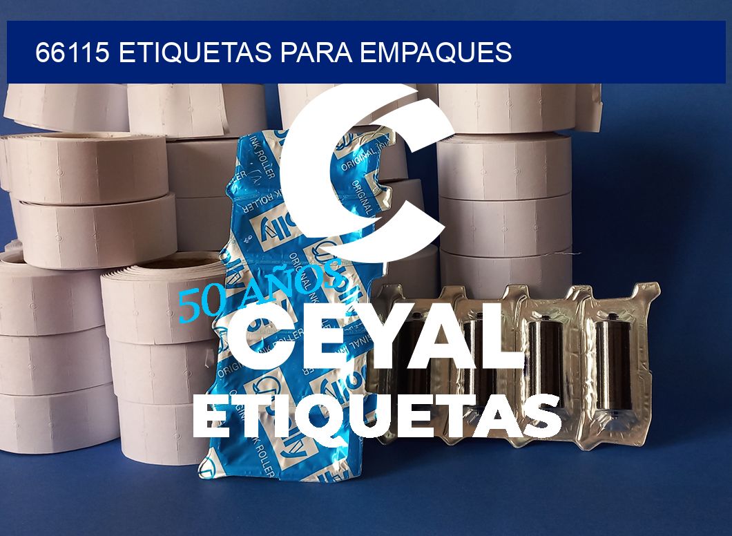66115 ETIQUETAS PARA EMPAQUES