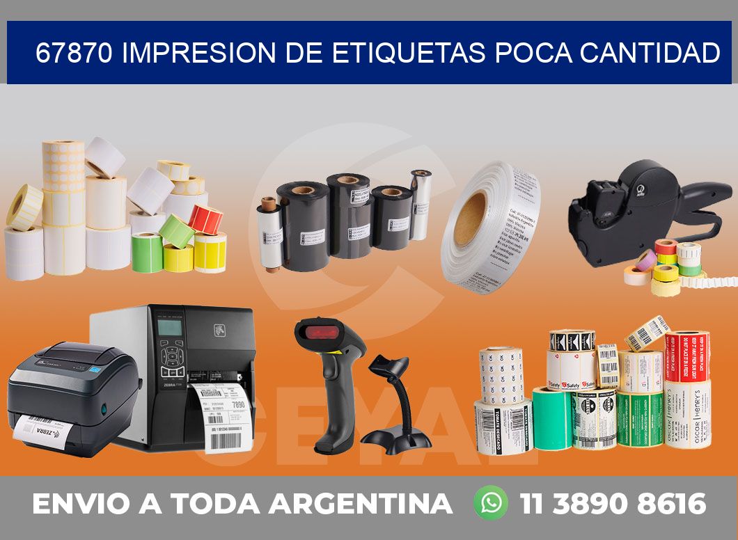 67870 IMPRESION DE ETIQUETAS POCA CANTIDAD