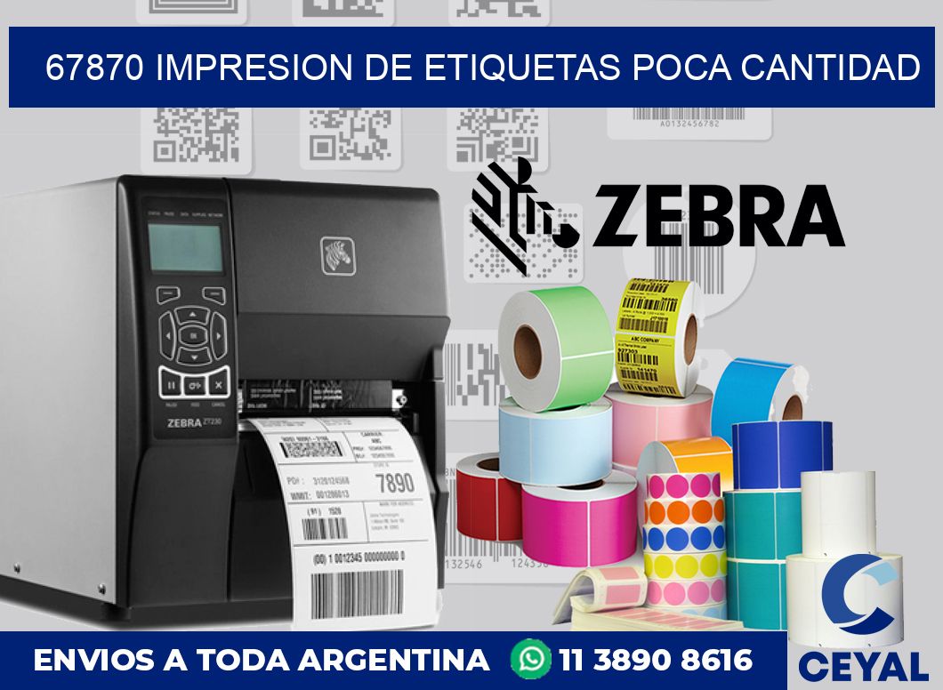 67870 IMPRESION DE ETIQUETAS POCA CANTIDAD