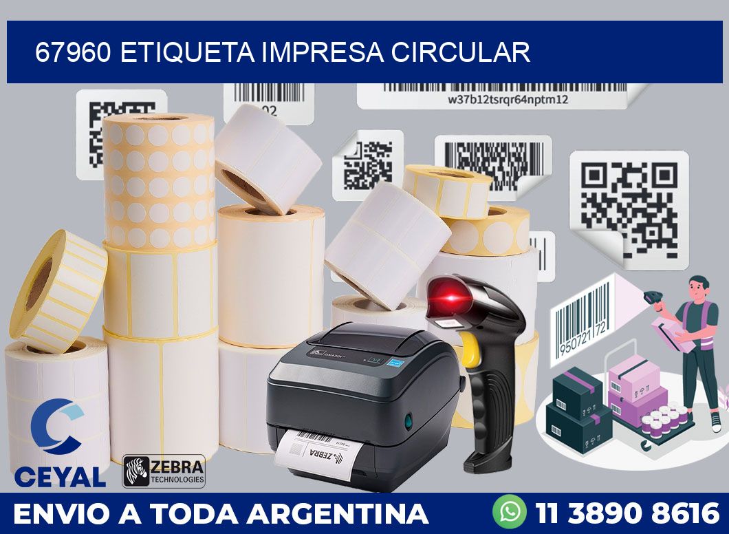 67960 ETIQUETA IMPRESA CIRCULAR