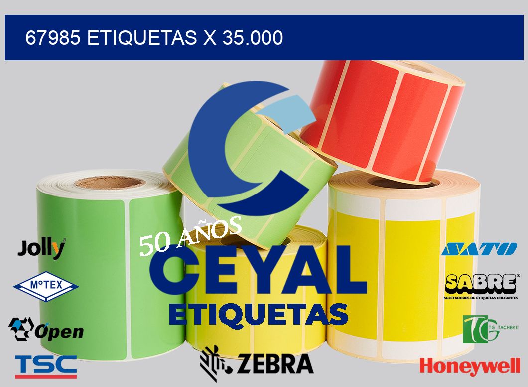 67985 Etiquetas x 35.000