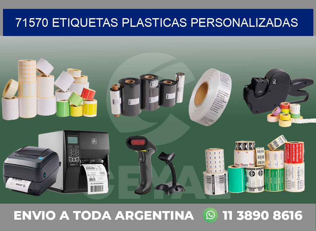 71570 ETIQUETAS PLASTICAS PERSONALIZADAS