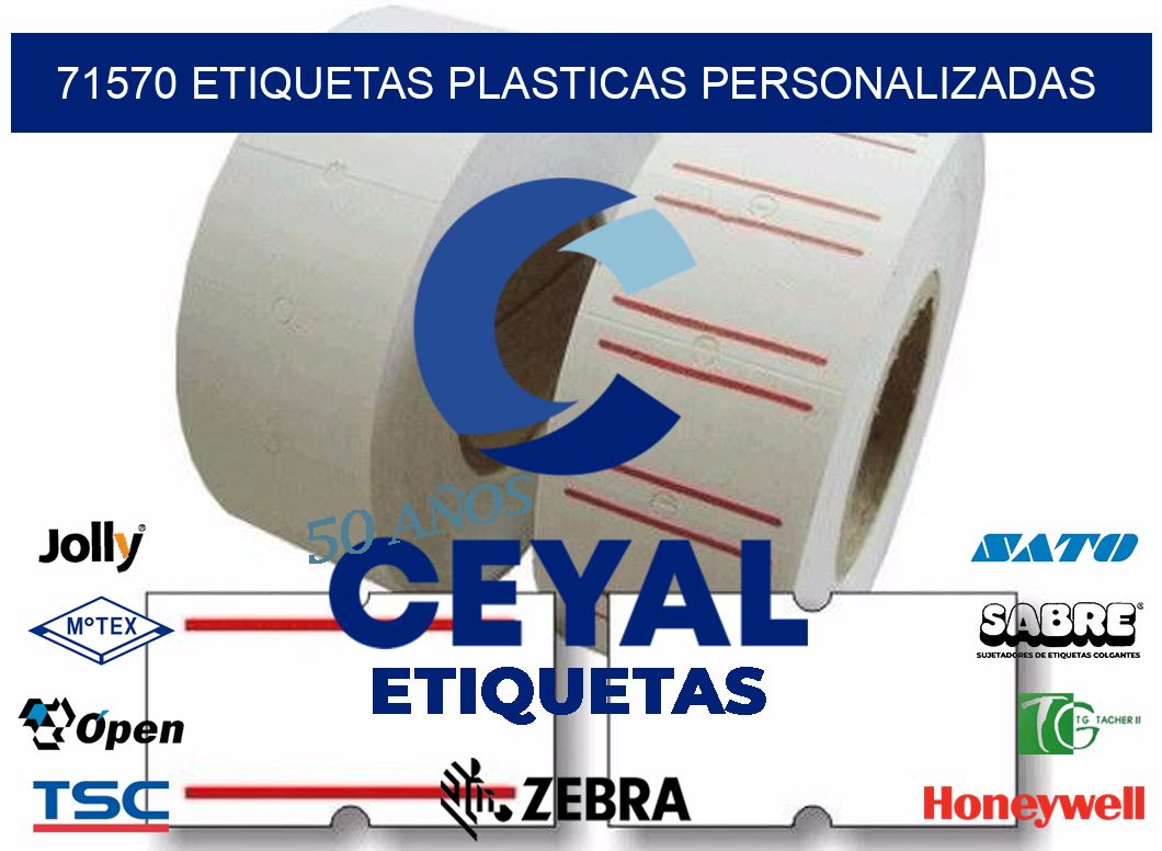 71570 ETIQUETAS PLASTICAS PERSONALIZADAS