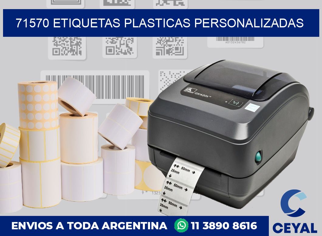 71570 ETIQUETAS PLASTICAS PERSONALIZADAS