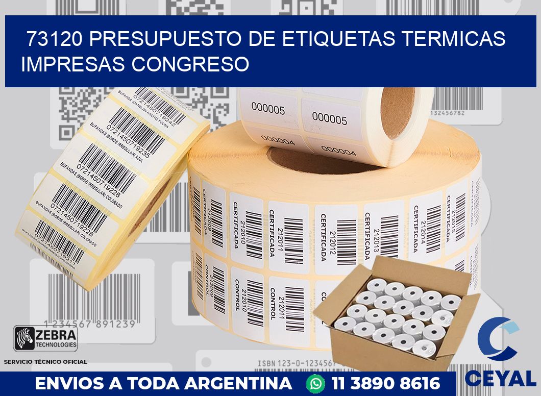 73120 PRESUPUESTO DE ETIQUETAS TERMICAS IMPRESAS CONGRESO
