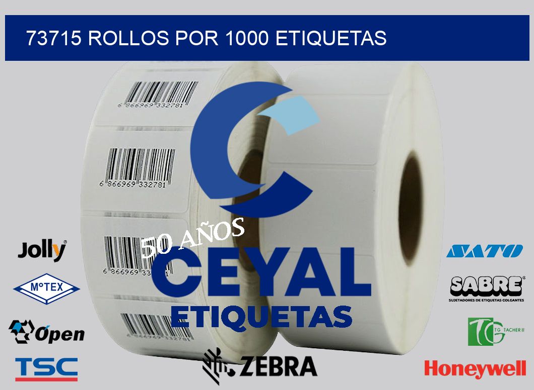 73715 Rollos por 1000 etiquetas
