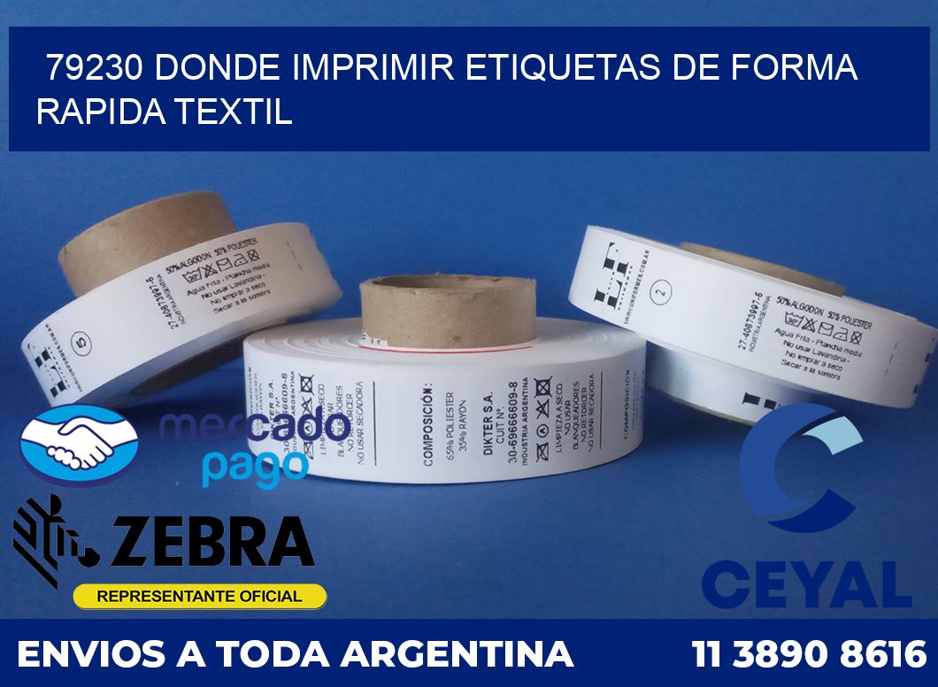 79230 DONDE IMPRIMIR ETIQUETAS DE FORMA RAPIDA TEXTIL