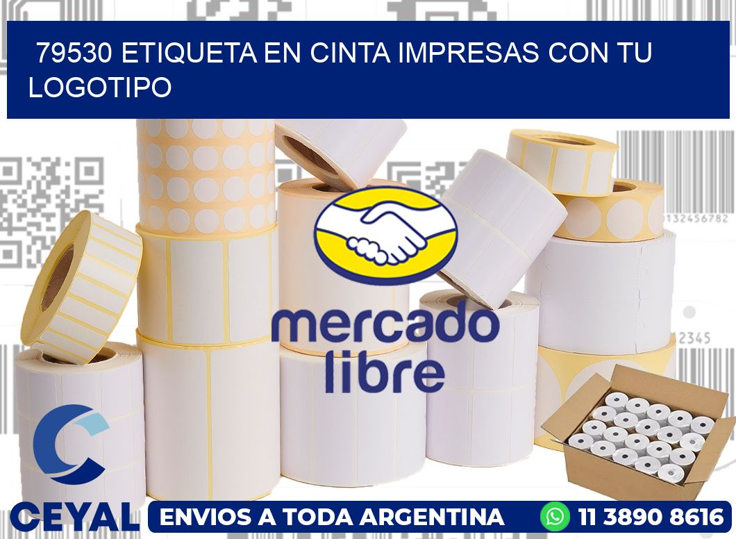 79530 ETIQUETA EN CINTA IMPRESAS CON TU LOGOTIPO