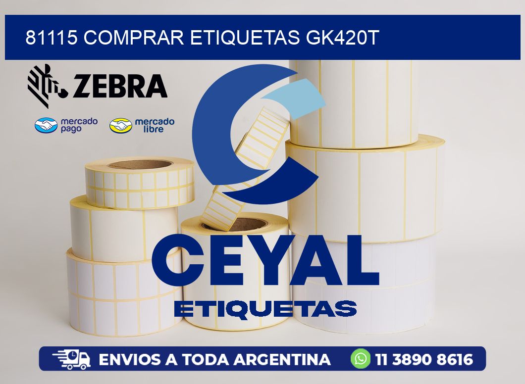 81115 COMPRAR ETIQUETAS GK420T