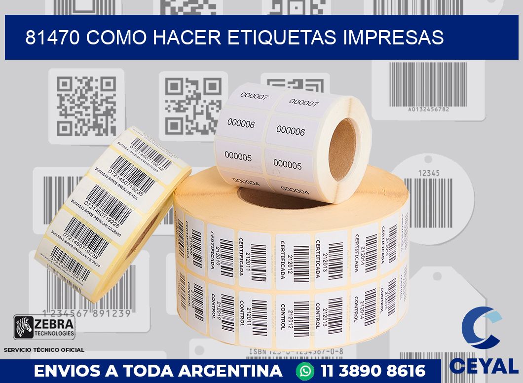 81470 COMO HACER ETIQUETAS IMPRESAS