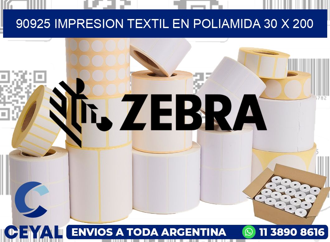 90925 IMPRESION TEXTIL EN POLIAMIDA 30 X 200