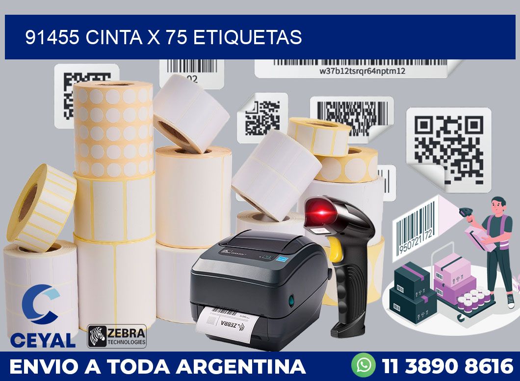 91455 cinta x 75 etiquetas