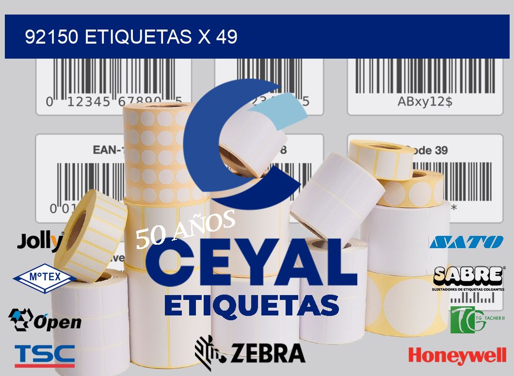 92150 Etiquetas x 49