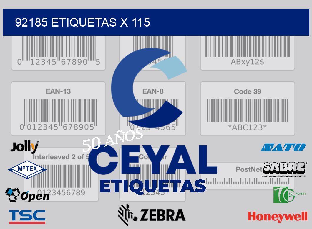 92185 Etiquetas x 115