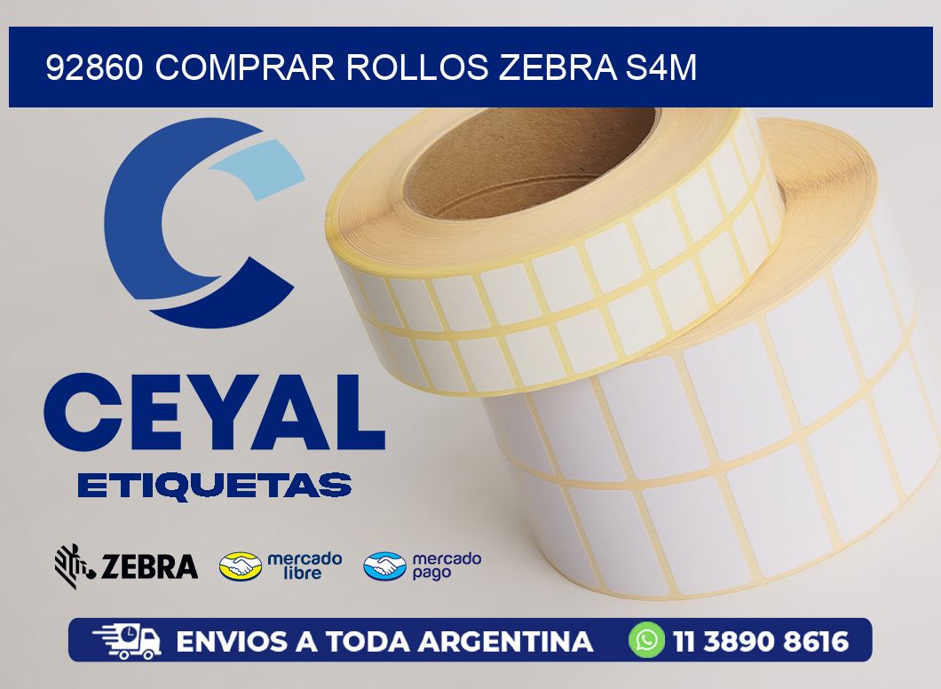 92860 COMPRAR ROLLOS ZEBRA S4M