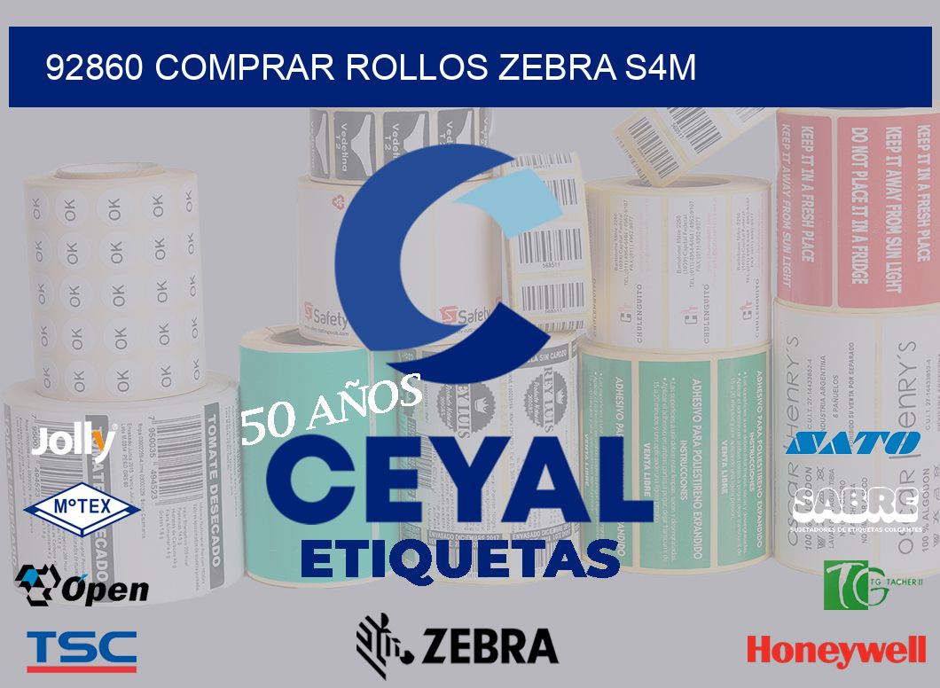 92860 COMPRAR ROLLOS ZEBRA S4M