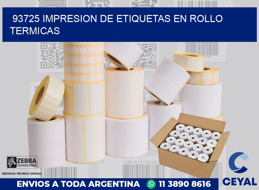 93725 IMPRESION DE ETIQUETAS EN ROLLO TERMICAS
