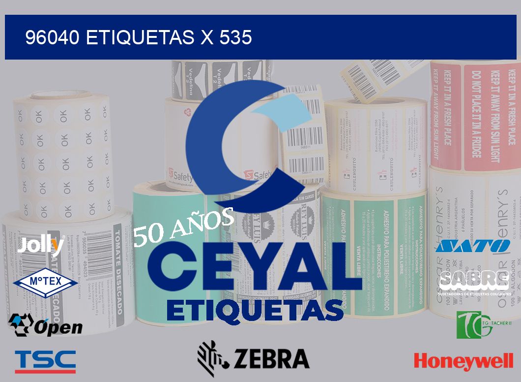 96040 Etiquetas x 535