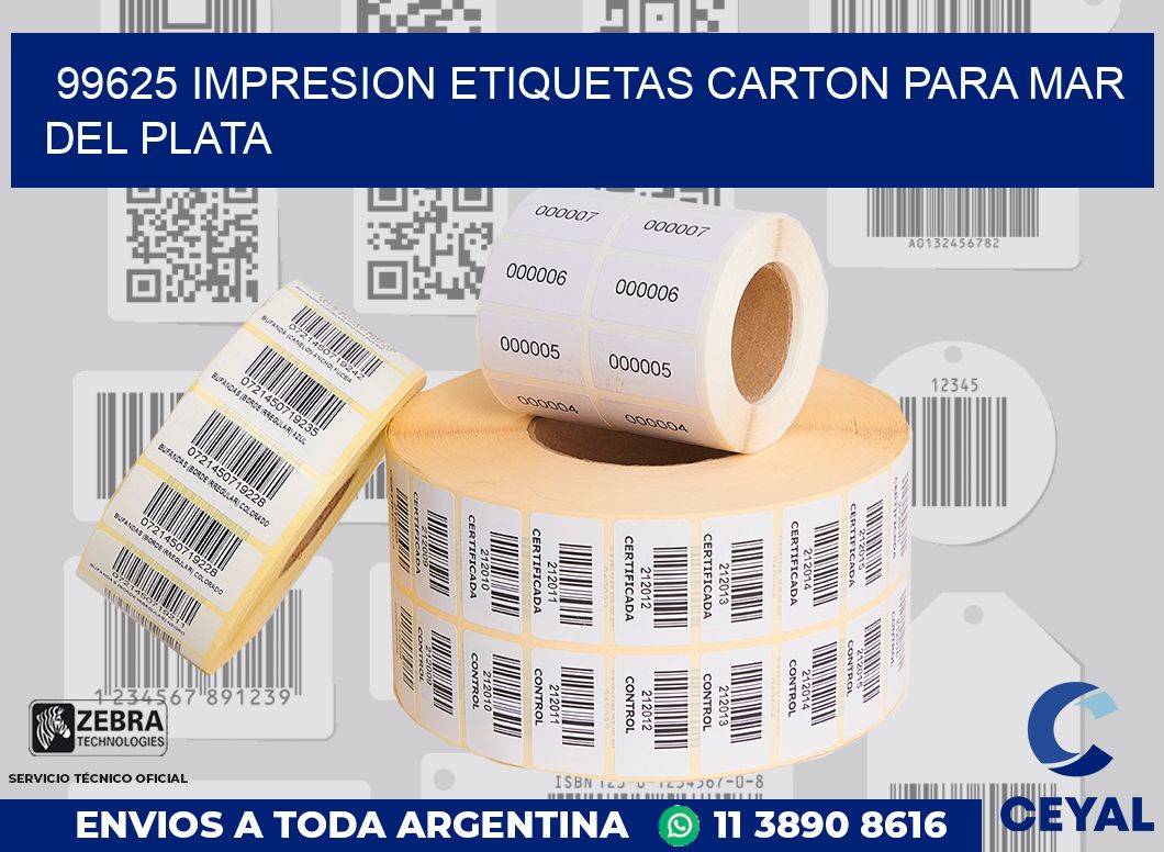 99625 IMPRESION ETIQUETAS CARTON PARA MAR DEL PLATA