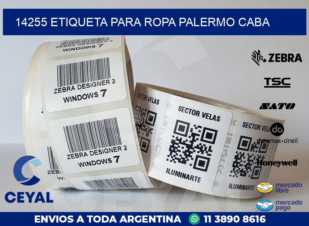 14255 ETIQUETA PARA ROPA PALERMO CABA