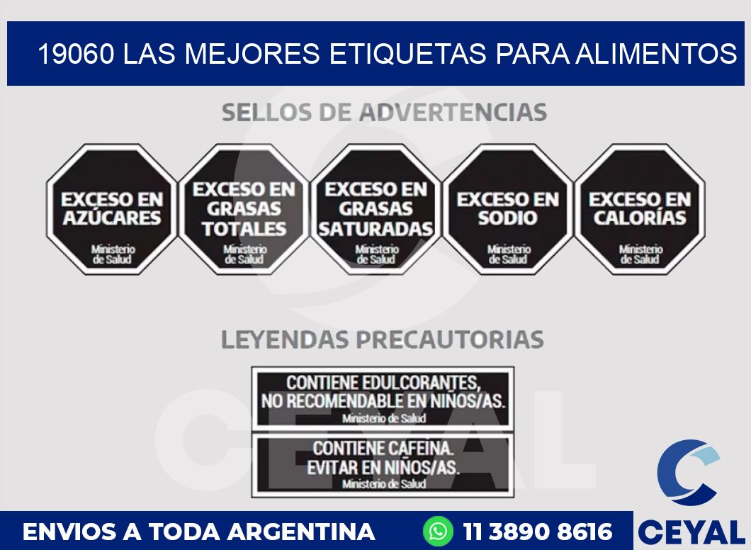 19060 LAS MEJORES ETIQUETAS PARA ALIMENTOS