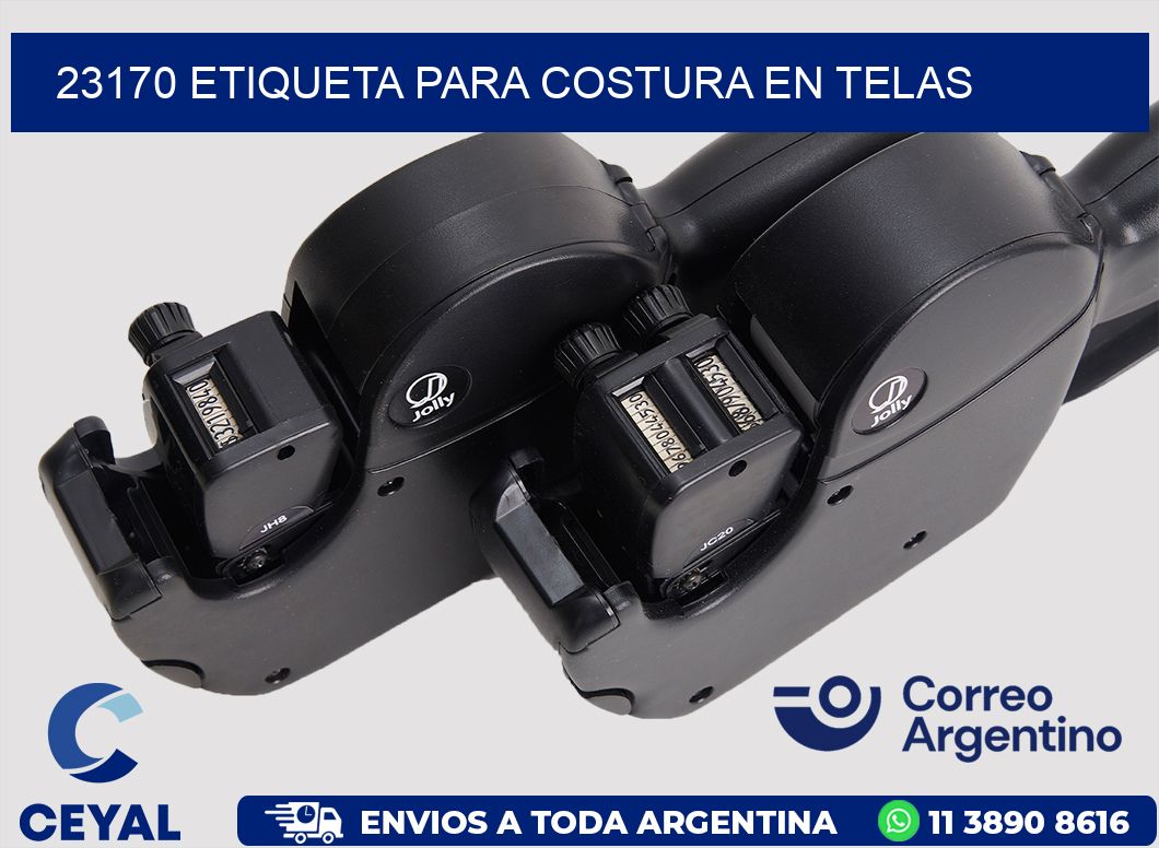 23170 ETIQUETA PARA COSTURA EN TELAS