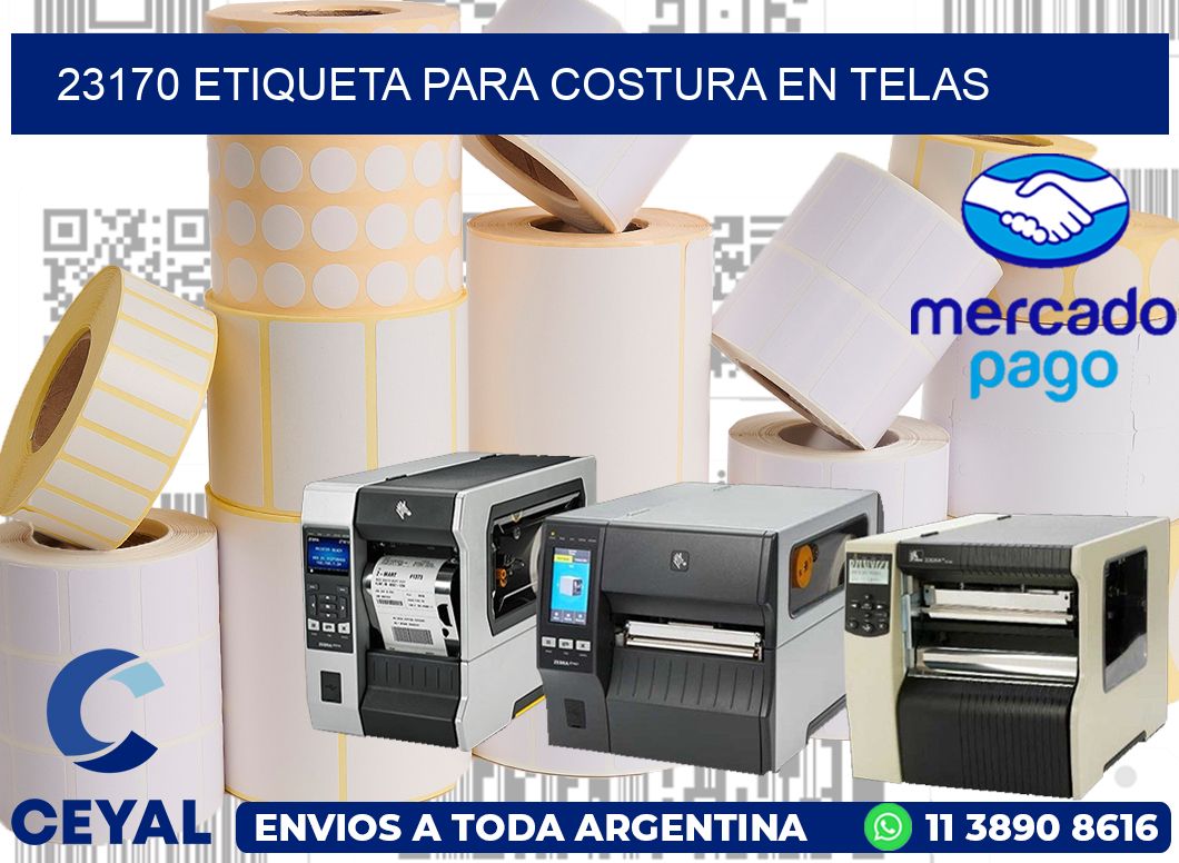 23170 ETIQUETA PARA COSTURA EN TELAS