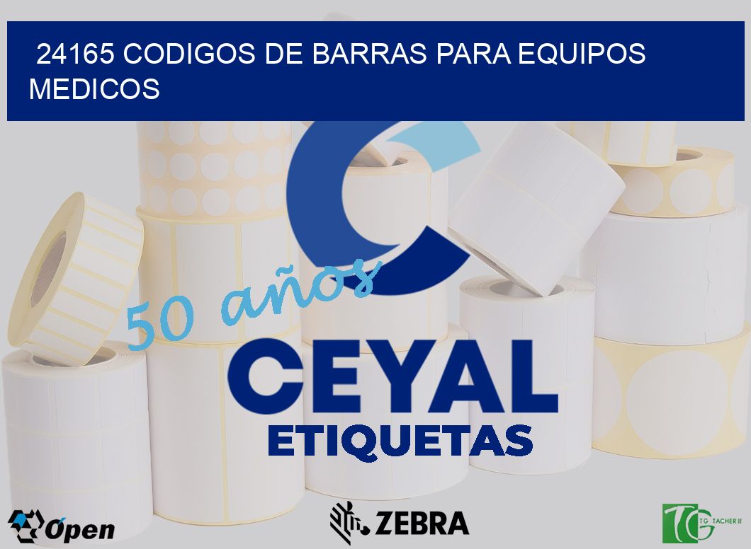 24165 CODIGOS DE BARRAS PARA EQUIPOS MEDICOS