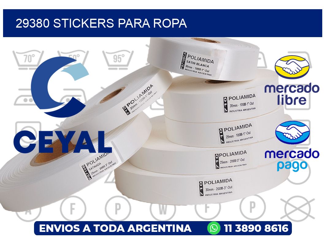 29380 STICKERS PARA ROPA