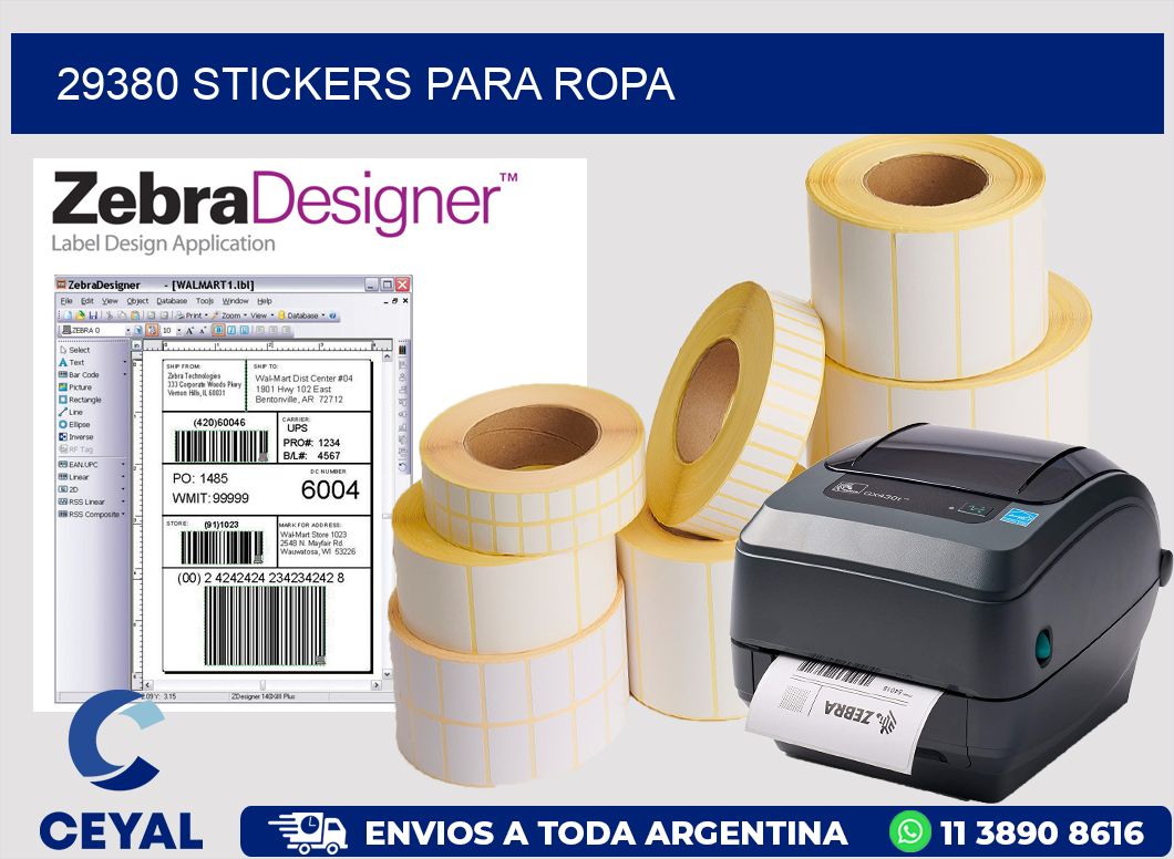29380 STICKERS PARA ROPA