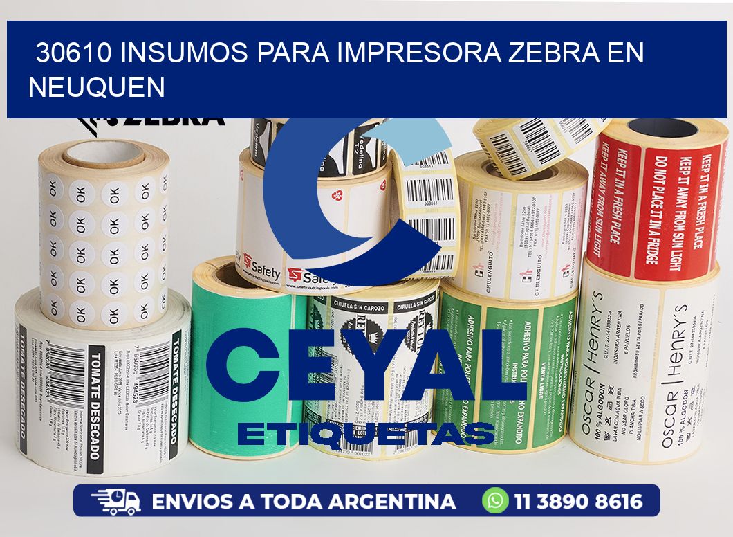30610 INSUMOS PARA IMPRESORA ZEBRA EN NEUQUEN
