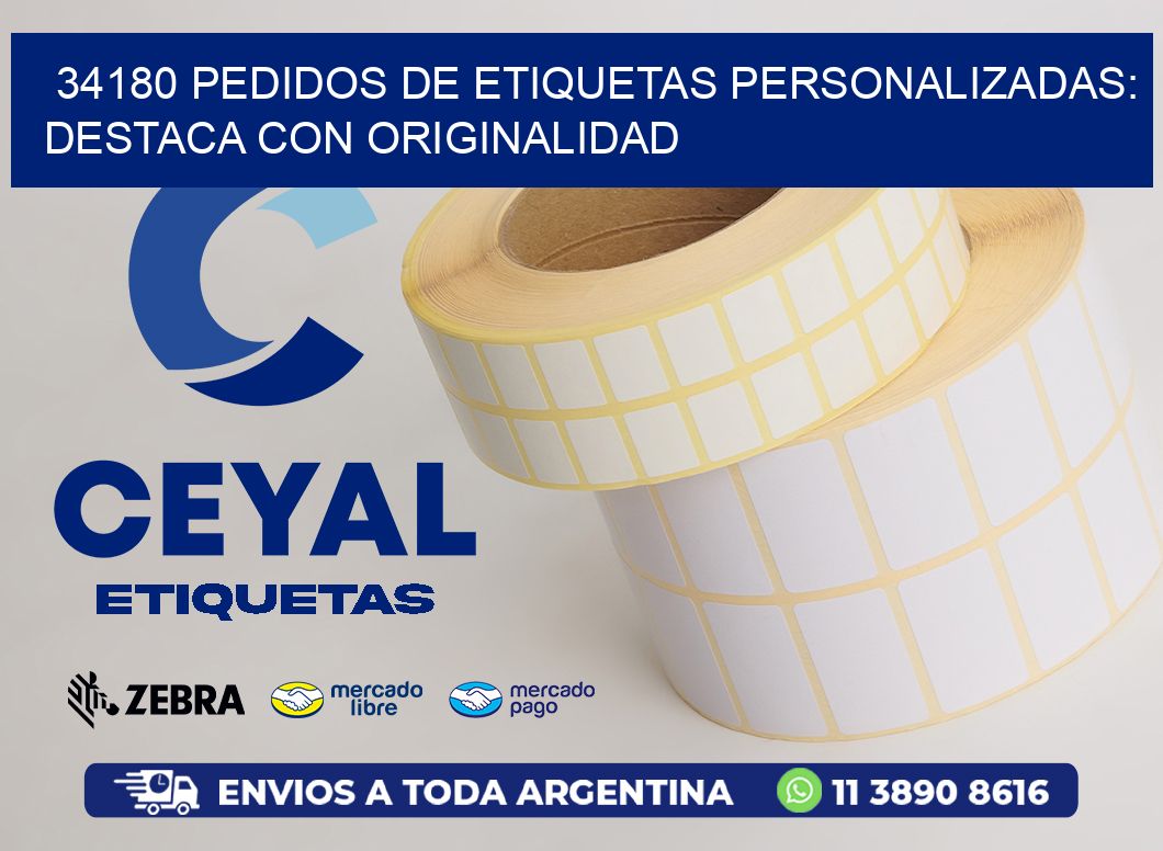 34180 Pedidos de Etiquetas Personalizadas: Destaca con Originalidad