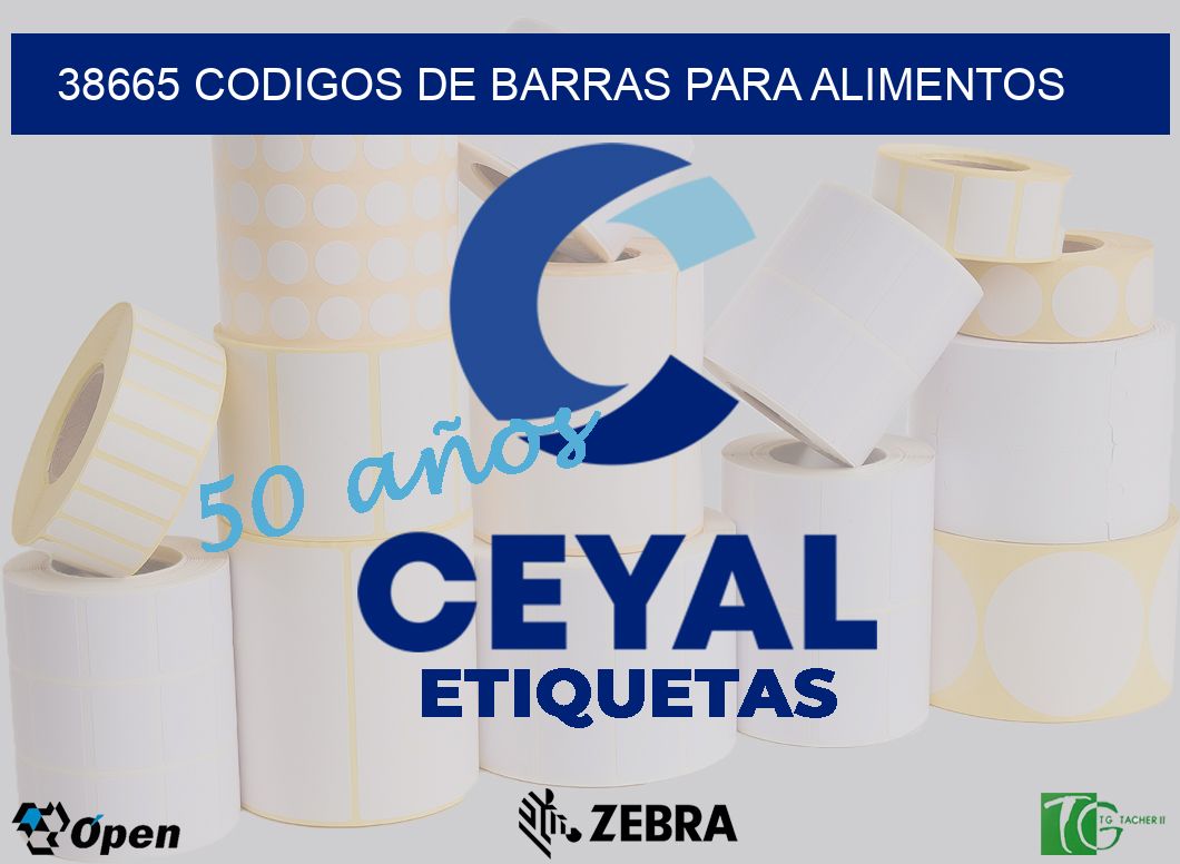 38665 CODIGOS DE BARRAS PARA ALIMENTOS