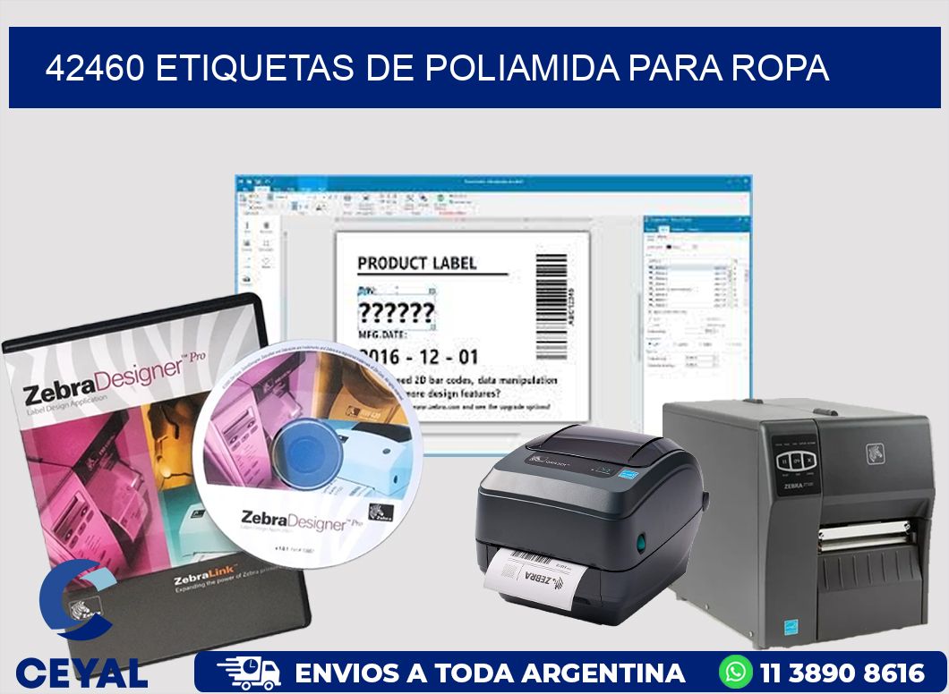 42460 ETIQUETAS DE POLIAMIDA PARA ROPA