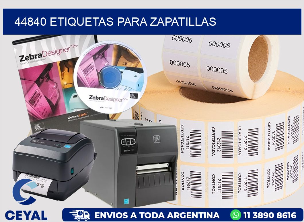 44840 ETIQUETAS PARA ZAPATILLAS