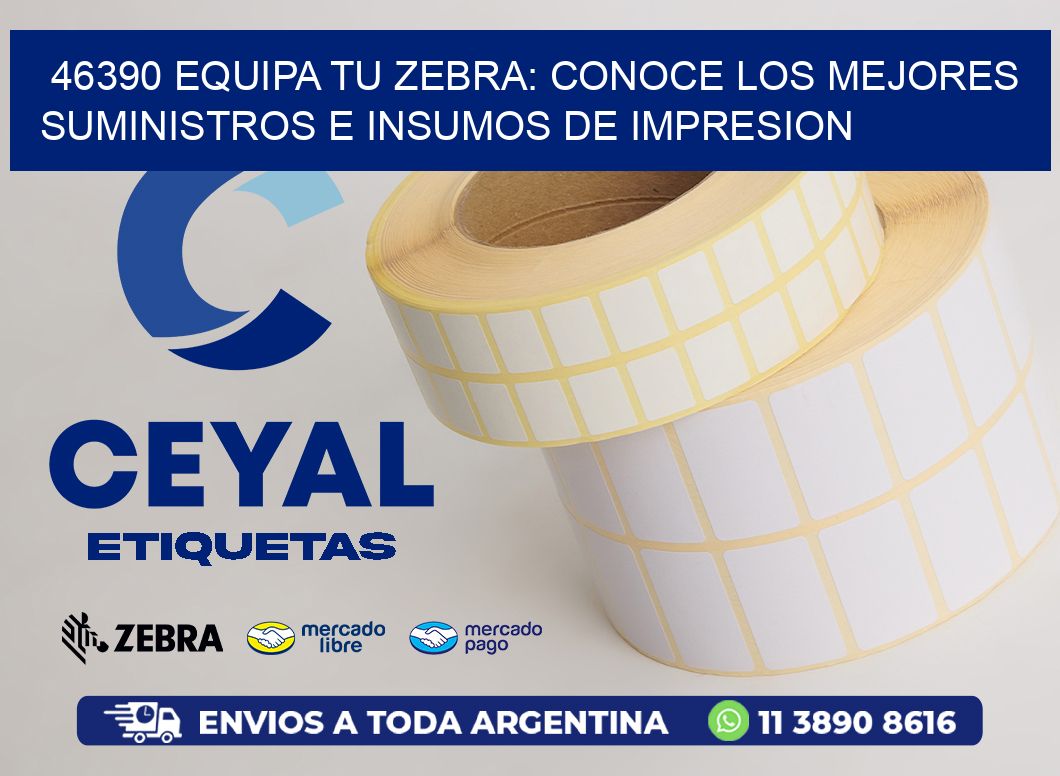 46390 EQUIPA TU ZEBRA: CONOCE LOS MEJORES SUMINISTROS E INSUMOS DE IMPRESION