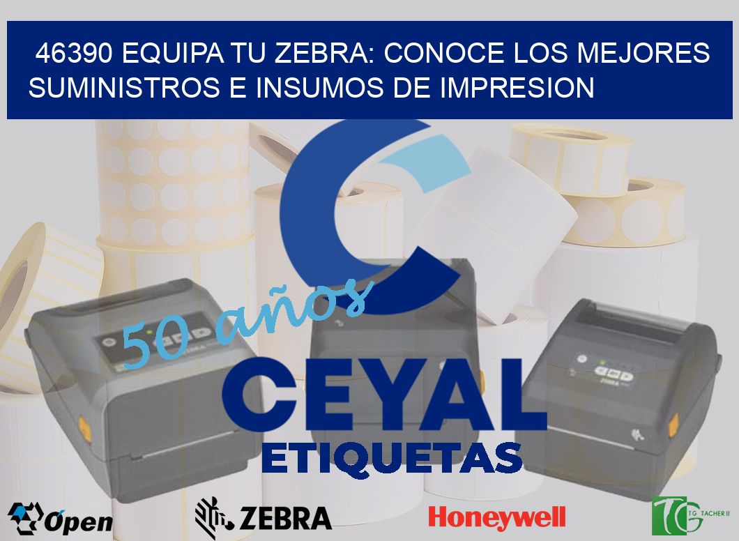 46390 EQUIPA TU ZEBRA: CONOCE LOS MEJORES SUMINISTROS E INSUMOS DE IMPRESION