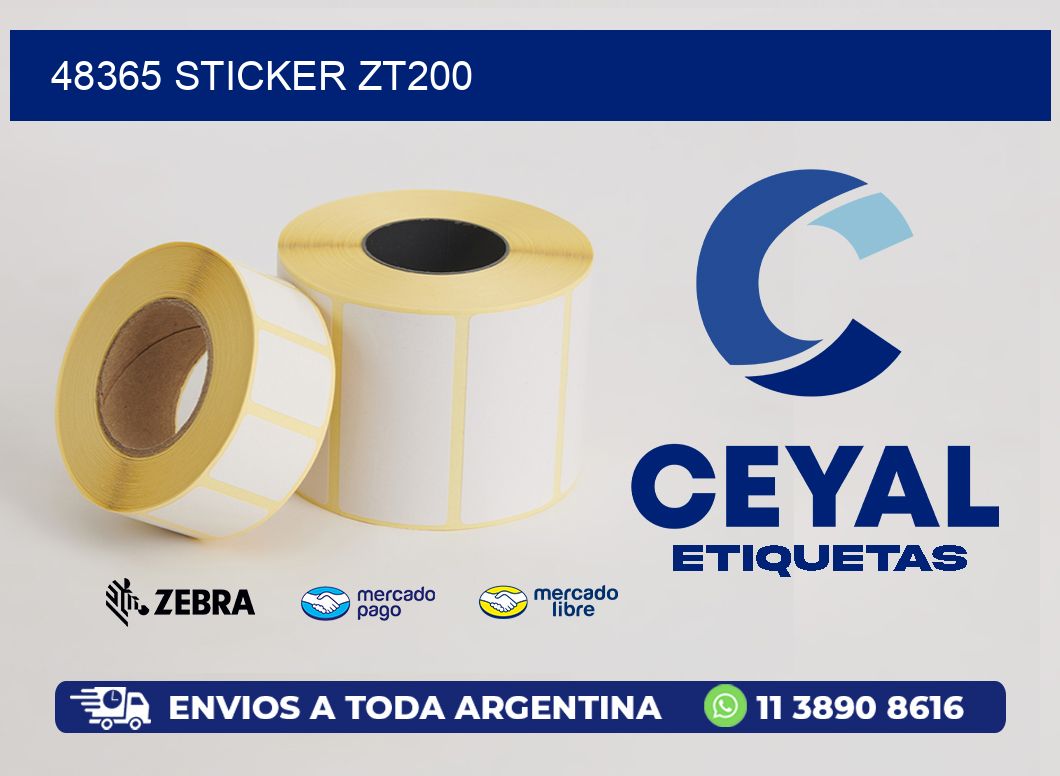 48365 STICKER ZT200