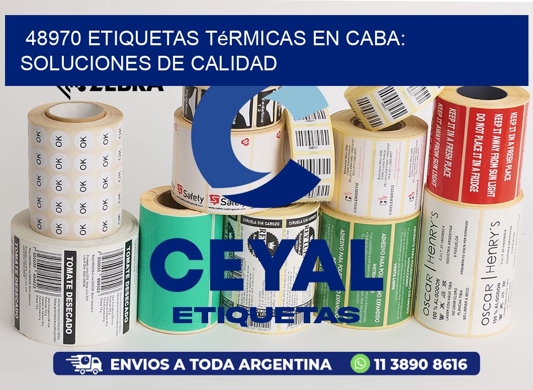 48970 Etiquetas Térmicas en CABA: Soluciones de Calidad