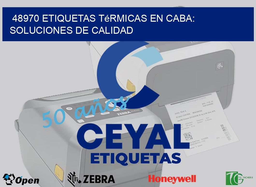 48970 Etiquetas Térmicas en CABA: Soluciones de Calidad
