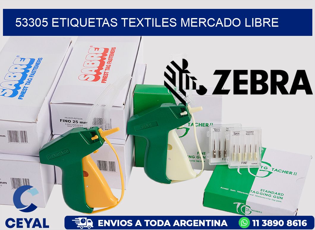53305 ETIQUETAS TEXTILES MERCADO LIBRE